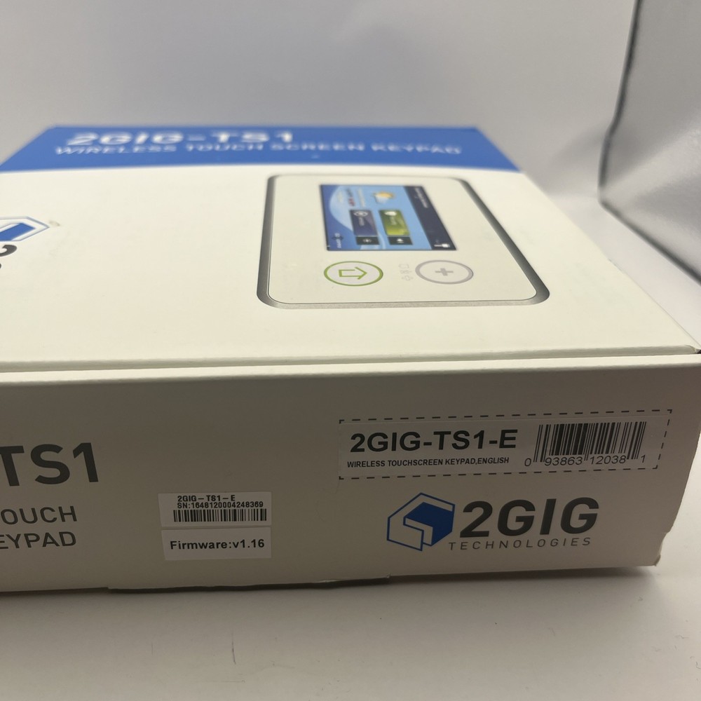 2GIG-TS1 Secondary Touch Screen Security Wireless Keypad Alarm System