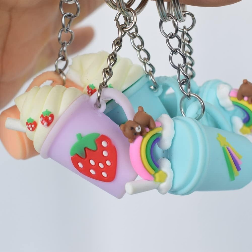 50PCS Bulk Keychains Set, Split Keychains Rings with Chain 1 Inch, Key Rings,