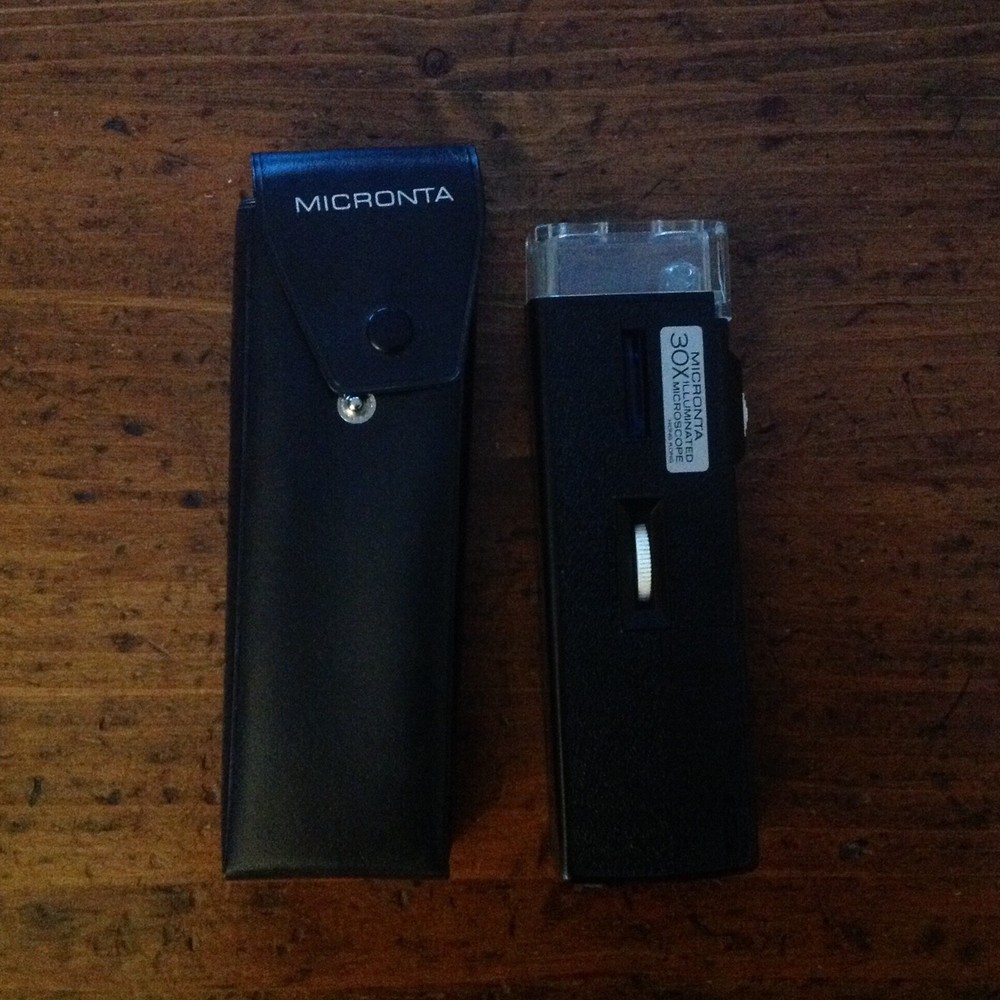 Vintage Micronta 30X Illuminated Microscope with Case