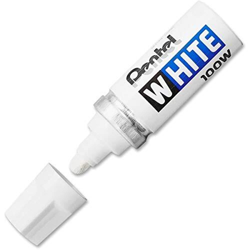Felt Tip White Marker, Broad Point