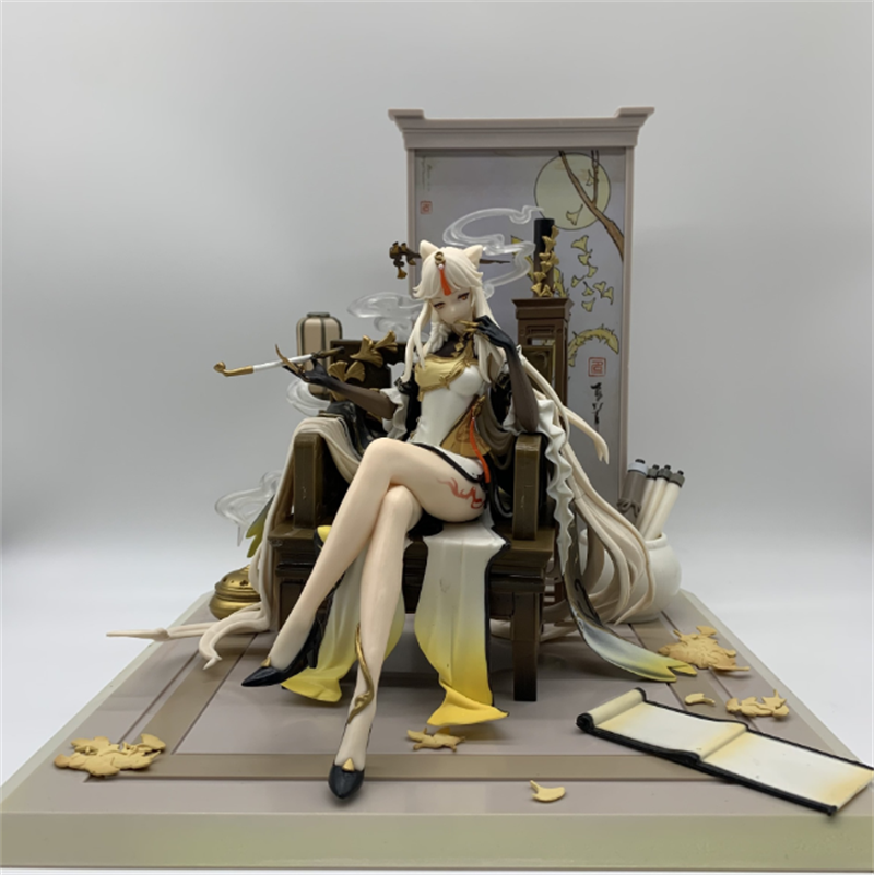 Anime Genshin Impact Ningguang Cosplay PVC 27cm Figure Model Statue Toy Gift