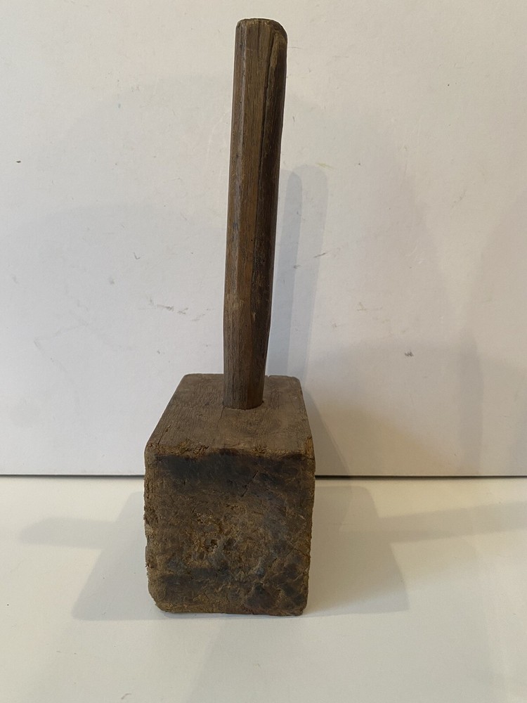 Primitive Antique Wooden Mallet Hammer