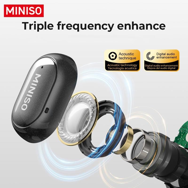 MINISO X30 Wireless Earbuds Bluetooth Headset AI Translator Headphone LED Screen