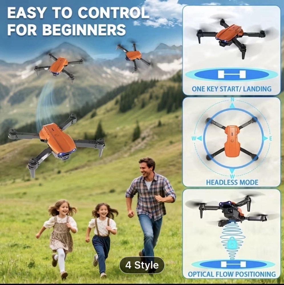 Dual Camera RC Quadcopter Drone with Optical Flow Positioning, App Control
