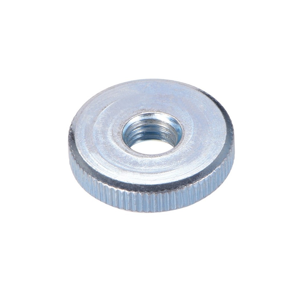 5pcs Knurled Thumb Nuts M8 Female Threaded Thin Type Blue Zinc Plating