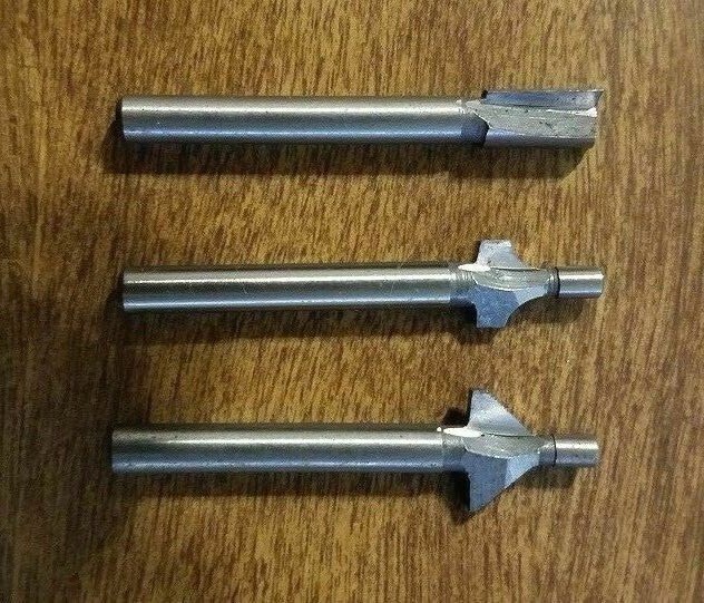 NEW DREMEL TRIO ROUTER BITS TR615, TR618, TR654 3 SET