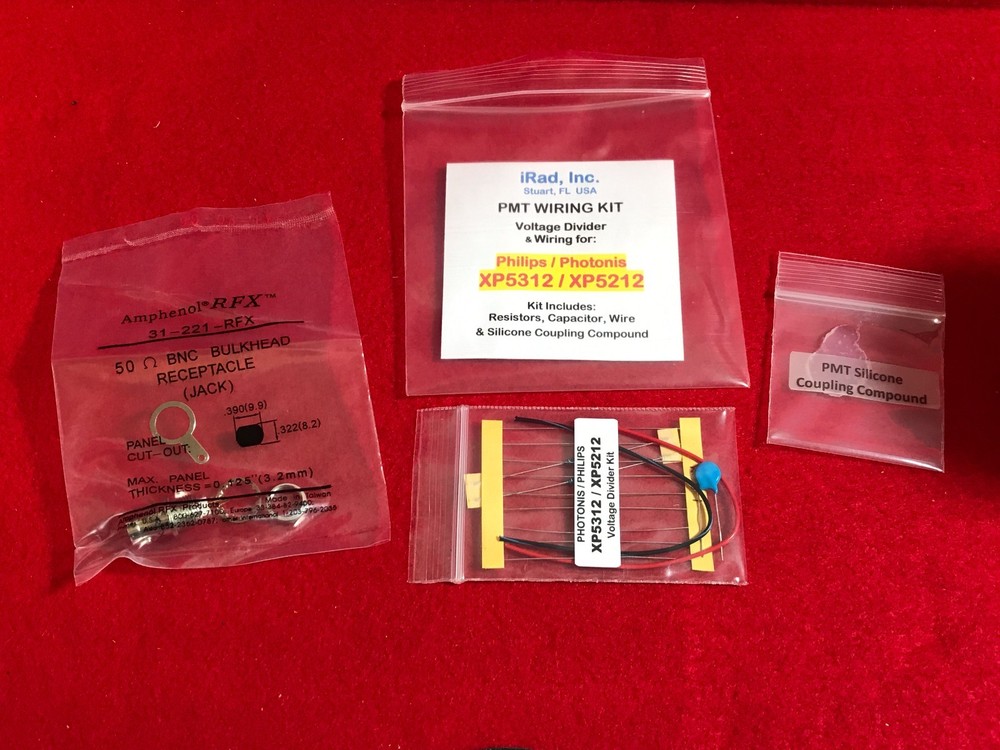 3" Scintillation Detector BASIC KIT Includes PMT Scintillator Electronics & BNC