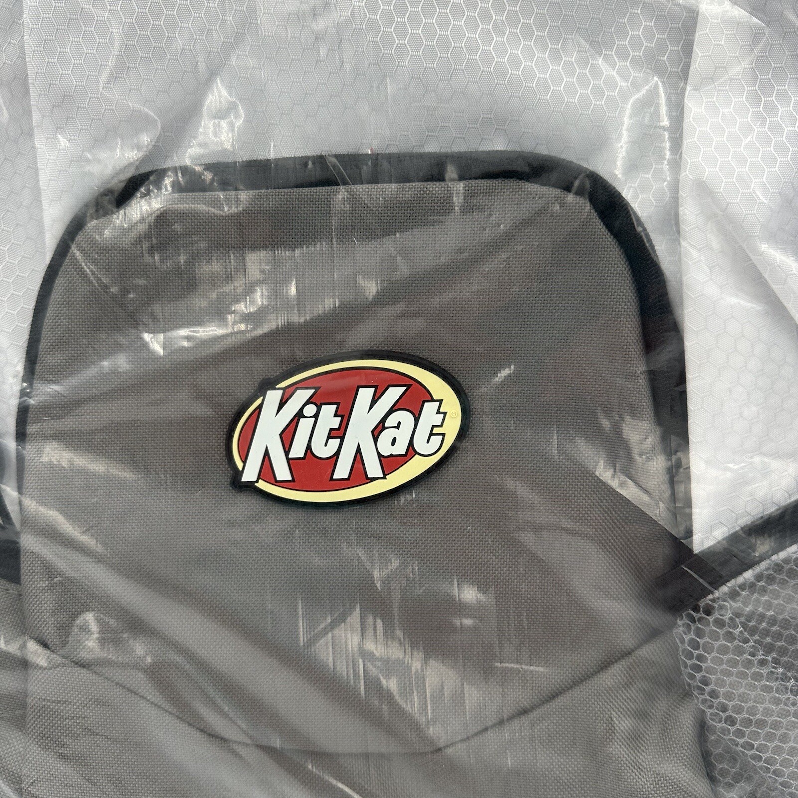 Kit Kat Backpack Lightweight Candy Collector Poly White Red Gray Rubber Logo