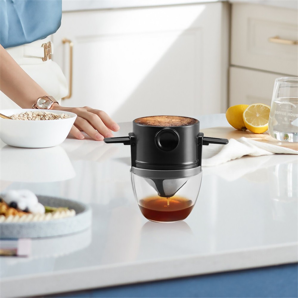 Portable Foldable Coffee Filter Reusable Coffee Funnel Paperless Pour Over Kit