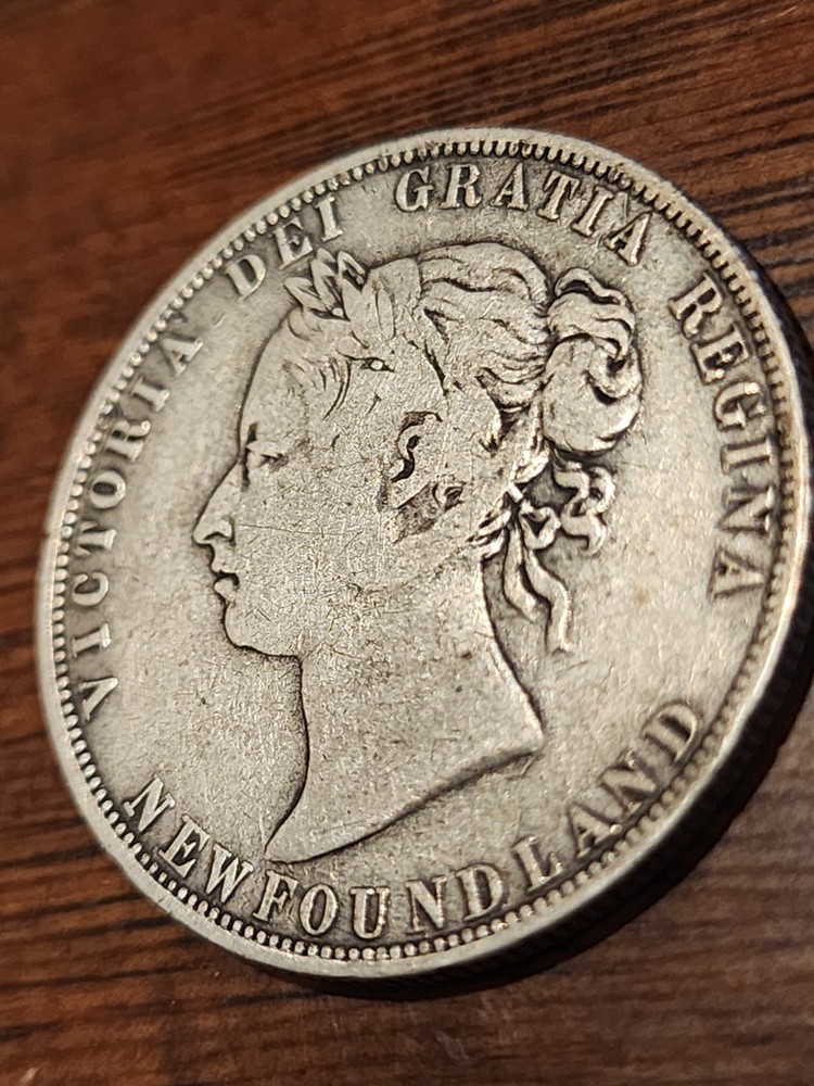1881 Newfoundland 50 Cents Silver Coin