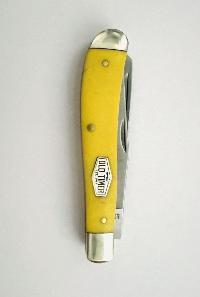 Schrade Old Timer Pocket Knife | Yellow | Model 940TY