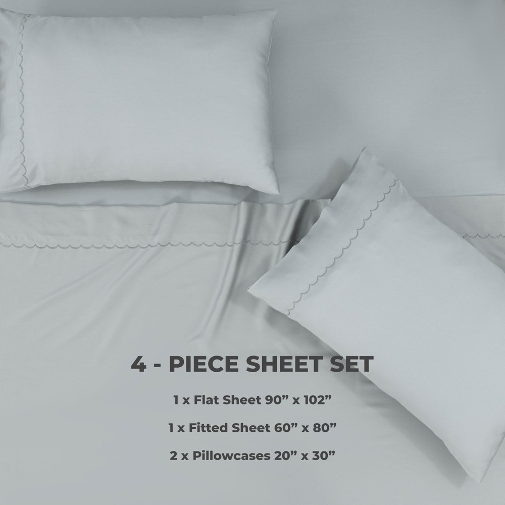 Tencel Sheets Queen,100% Tencel Lyocell Set, Eucalyptus Sheets, Soft, Peached...