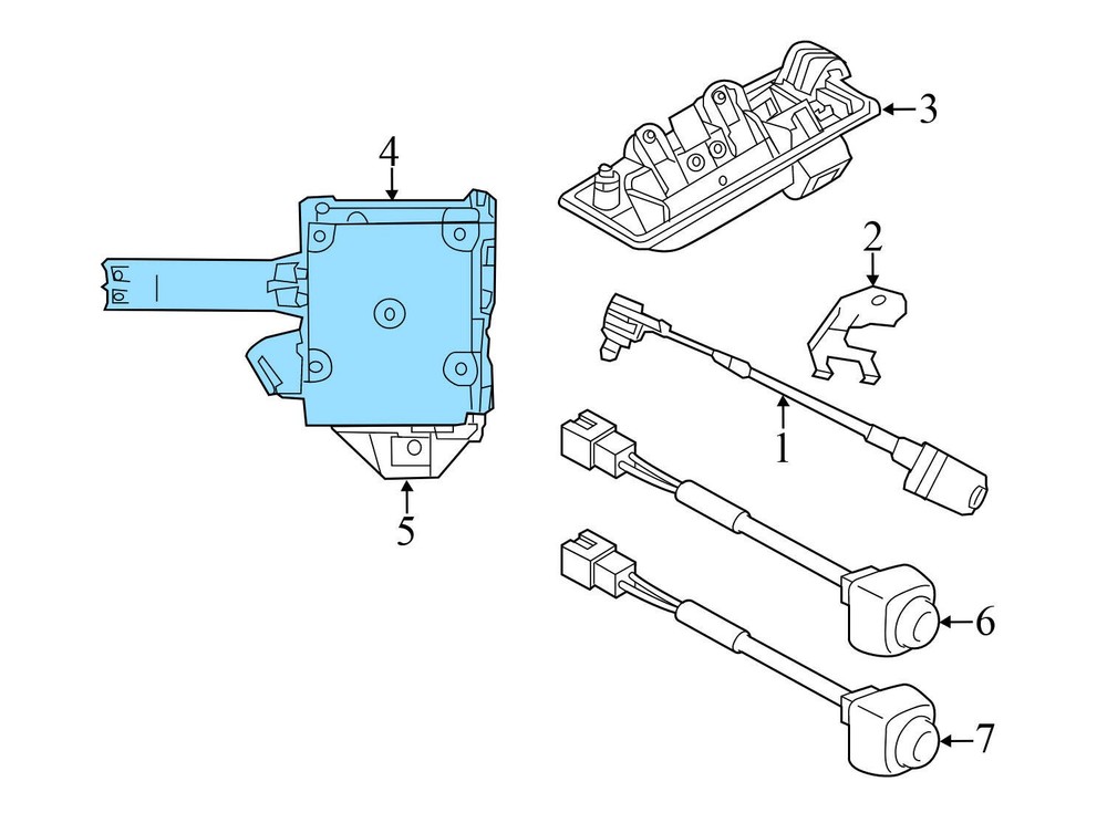 2010-2013 PORSCHE PANAMERA - Backup Camera Control Module 97061873302