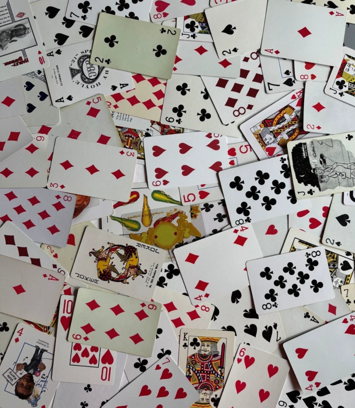 50 Random Vintage to Modern Playing Cards for Junk Journaling Single Swap Card