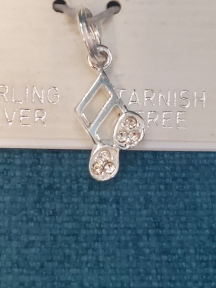 Cellini Sterling Silver Music Note Charm