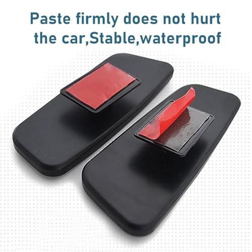 2 PCS Blind Spot Mirror, Framed Rectangular HD Glass Rear View Mirror,