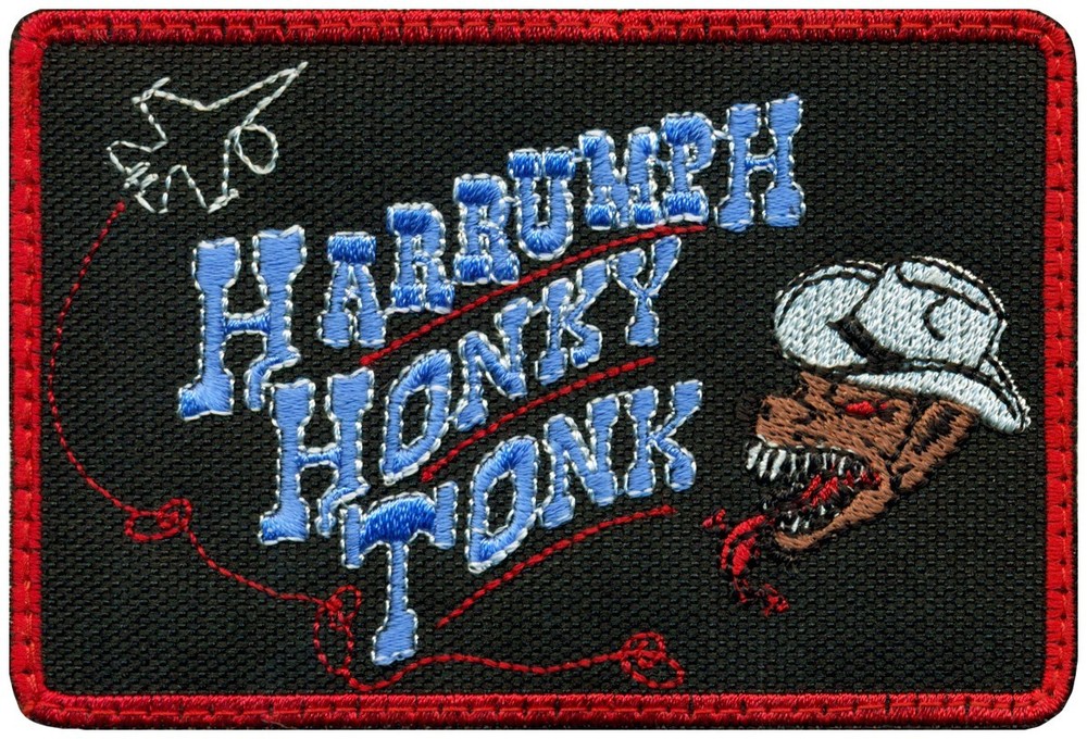 USAF 36th FIGHTER SQUADRON – HARRUMPH HONKY TONK – MORALE – PATCH