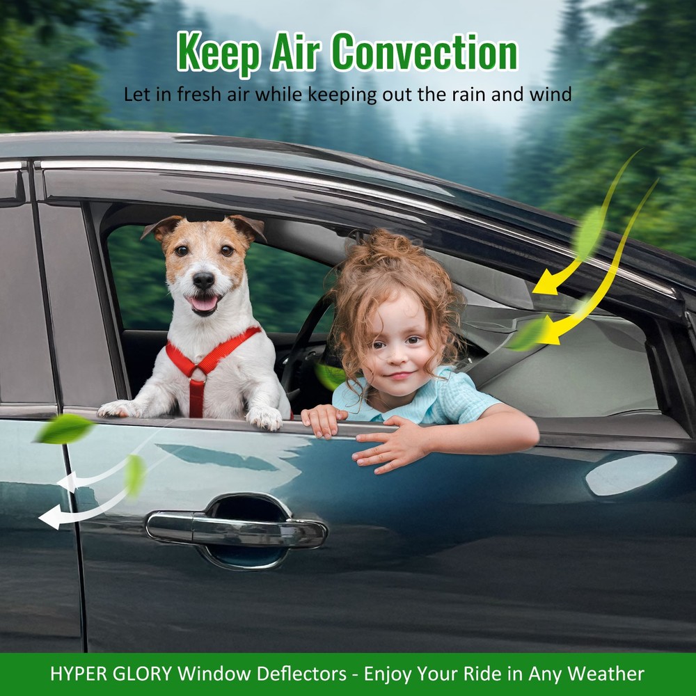 Fits 2003-2008 Mazda 6 Sedan Mugen Style Window Visors Rain Guards Deflector