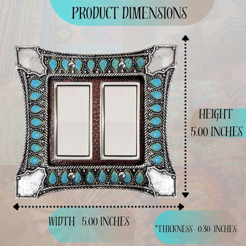 Double Rocker Decorative Switch Wall Plate