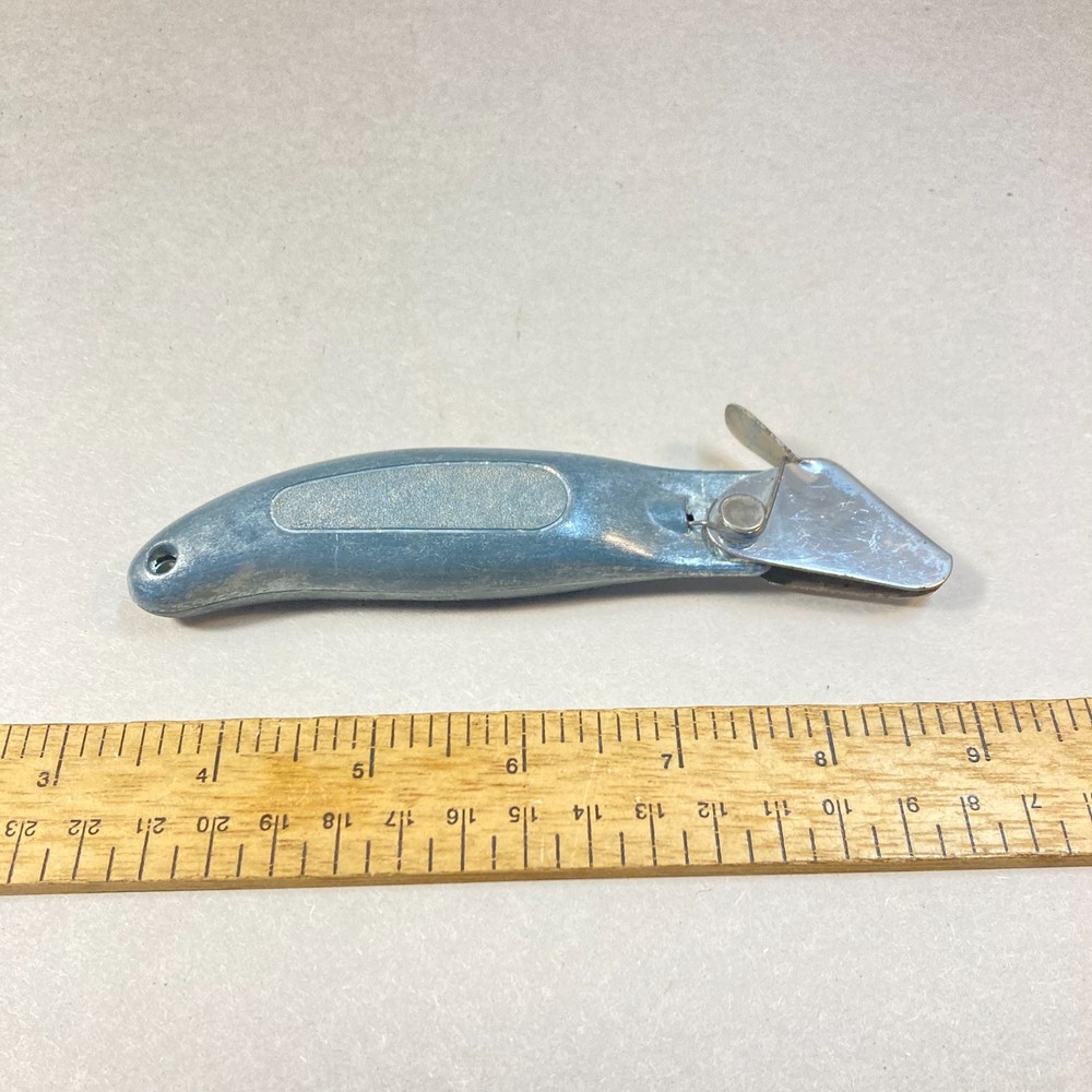 Lewis Utility Knife Fixed Blade Spring Guard USA