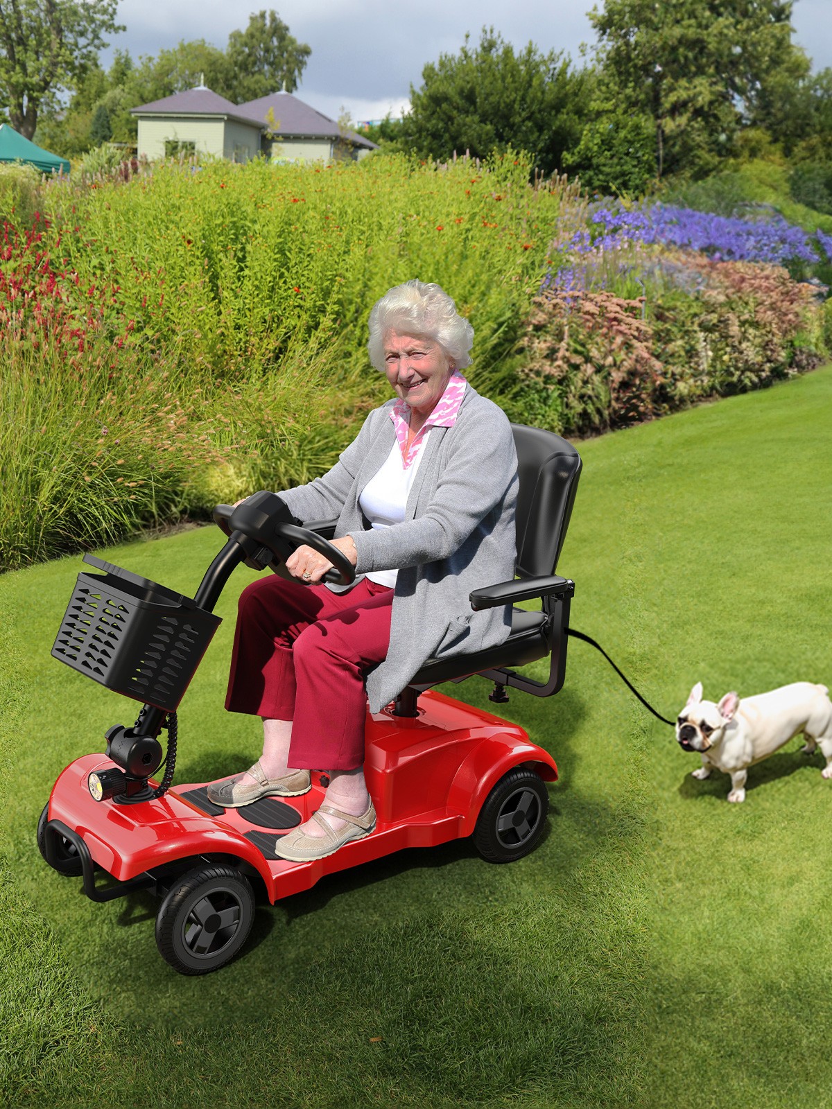 2024 4 Wheels Mobility Scooter Power Wheelchair Folding Electric For Home Travel