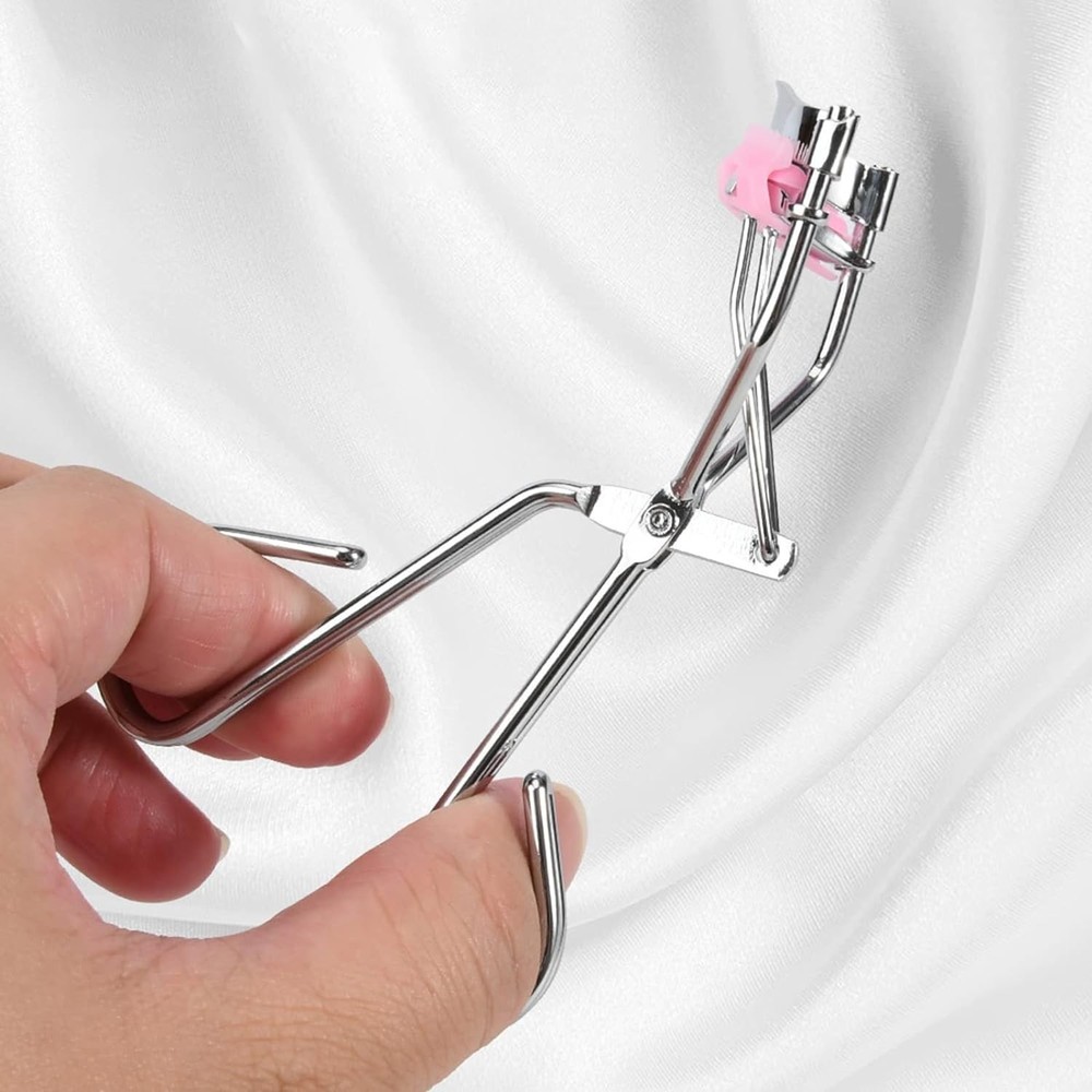 Black Eyelash Curler with Comb Manual Press for Makeup Brushes Tools Lashes