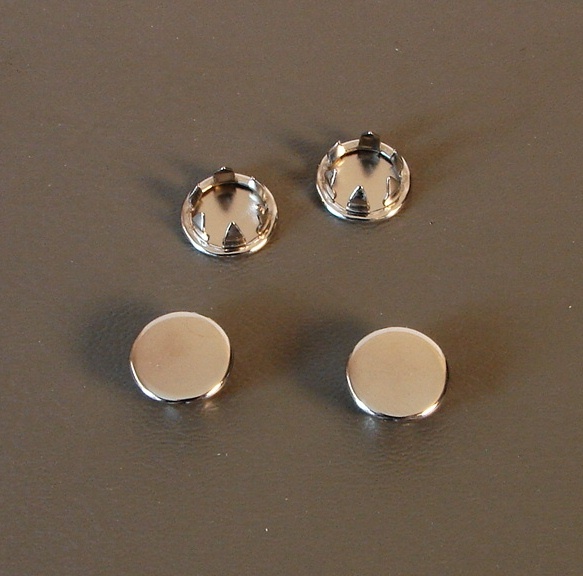 (4 PACK) 3/8" Nickel Plated Metal Hole Plugs for .031"-.046" metal SP-375-NK