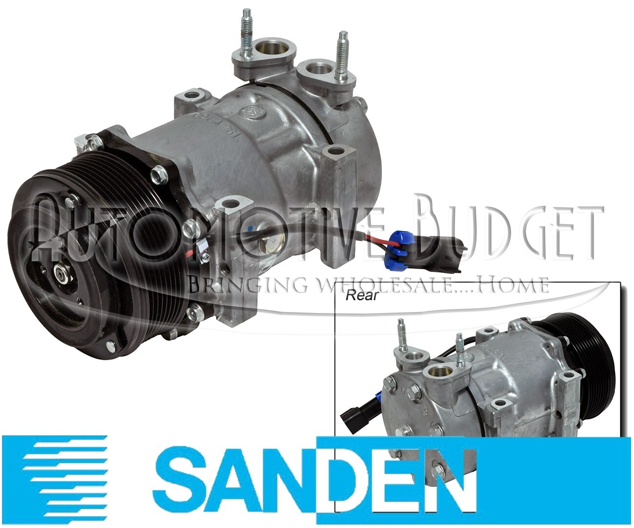 Upgraded A/C Compressor w/Clutch for International Trucks w/Cummins 2015 & up