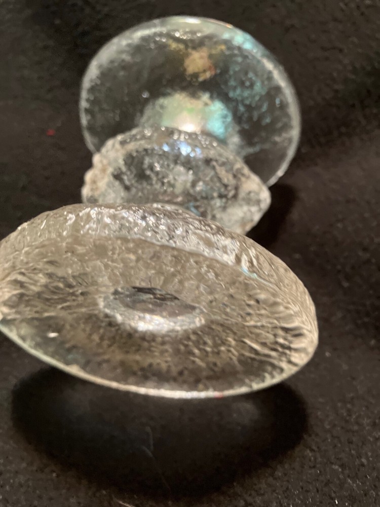 Finnish crystal candlestick - 3 1/2 “