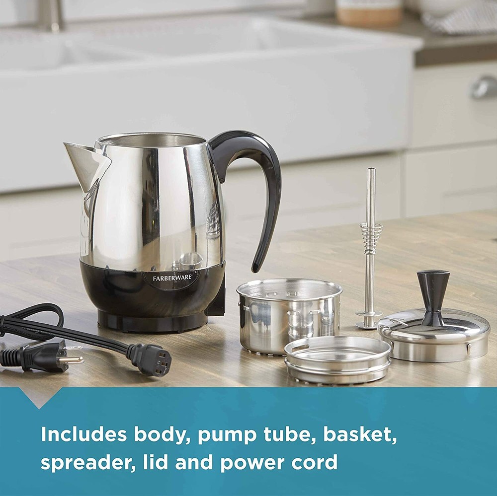 Farberware FCP240 2-4-Cup Percolator Stainless Steel