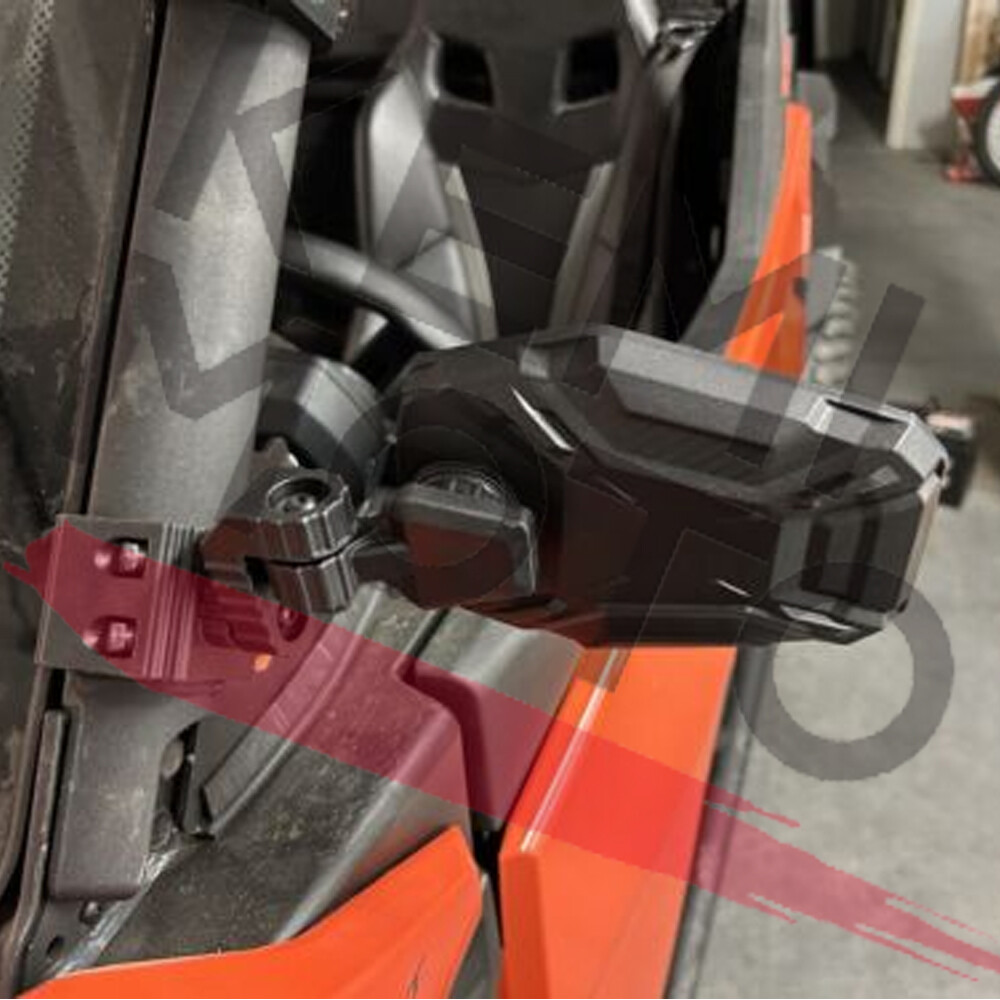 UTV Rear View Side Mirrors Breakaway For Polaris General XP 1000 Can Am Defender
