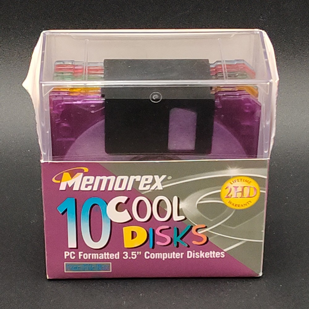 Memorex Cool Disks PC Only-9 Formatted 3.5" Computer Diskettes 2HD B48.0DA-3442
