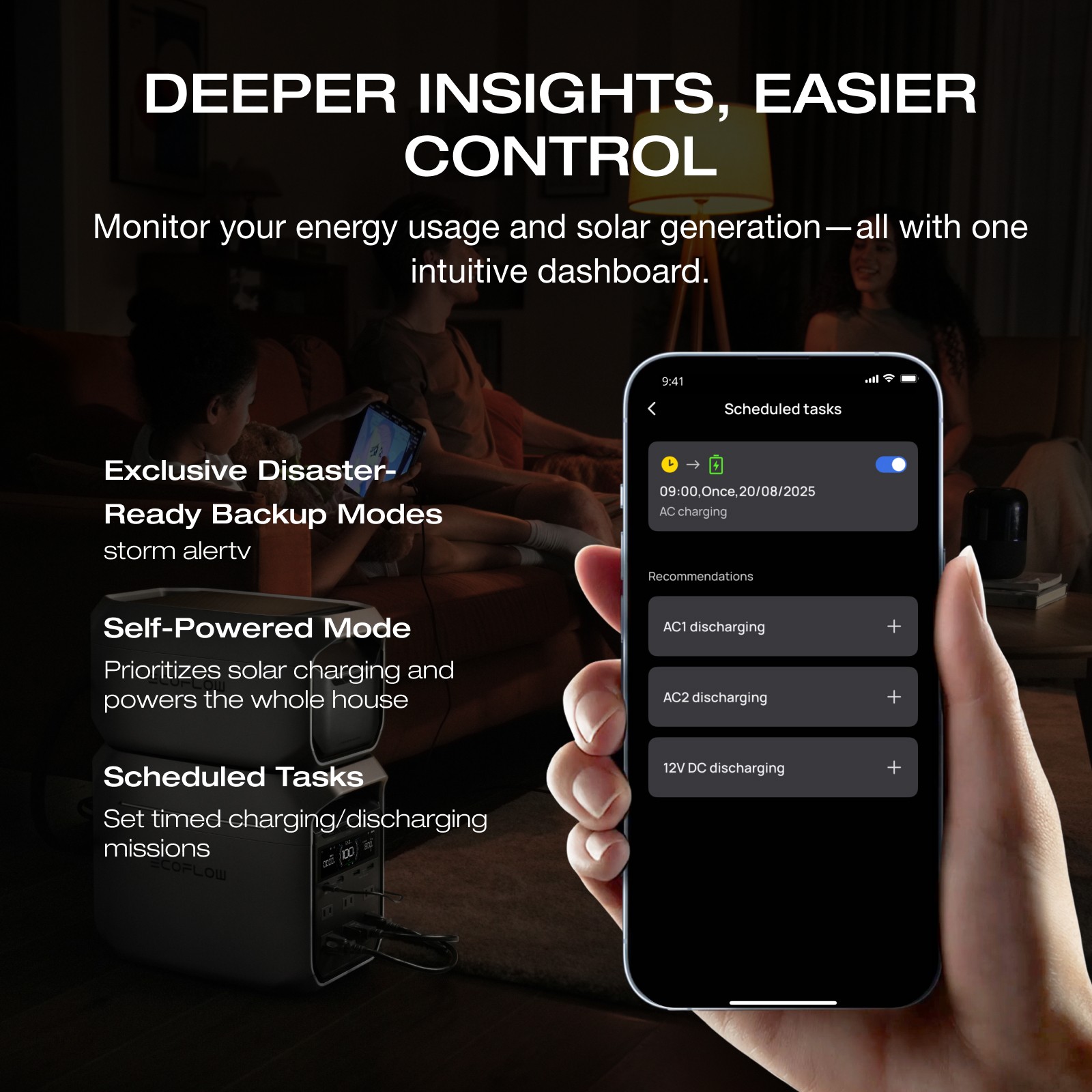 EcoFlow 1024Wh DELTA 3 Classic 1800W Portable Power Station LiFePO4 for Camping