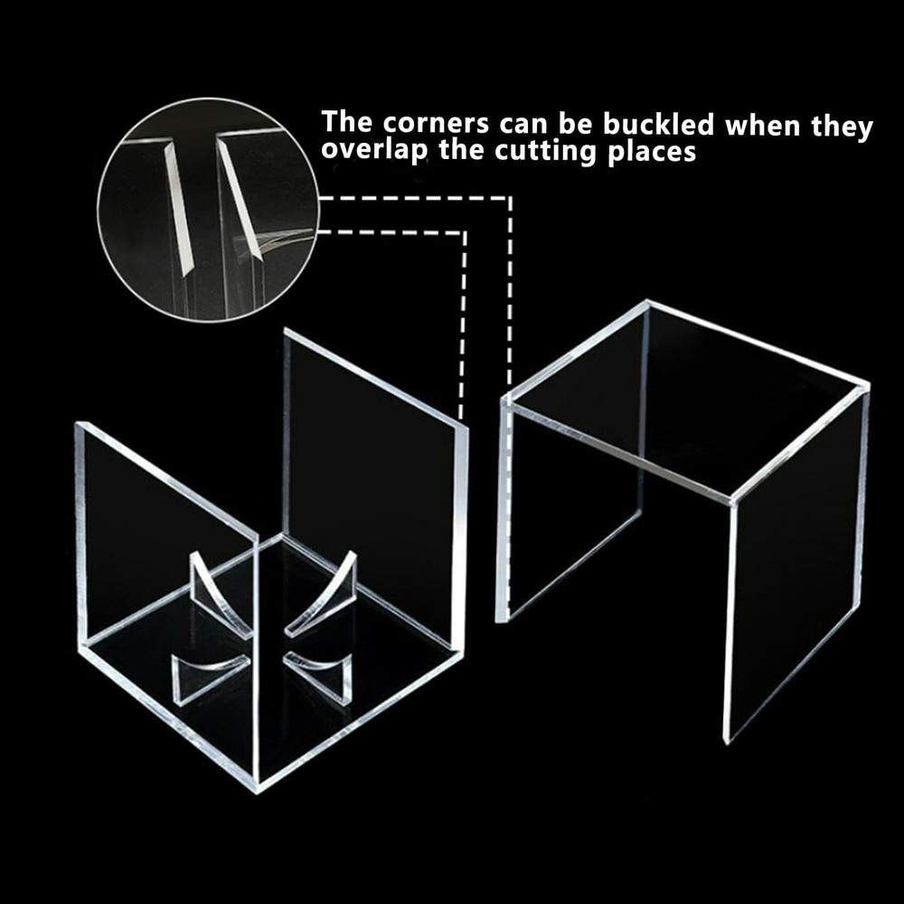 Acrylic Baseball Display Case UV Protected Cube Clear Holder for Memorabilia