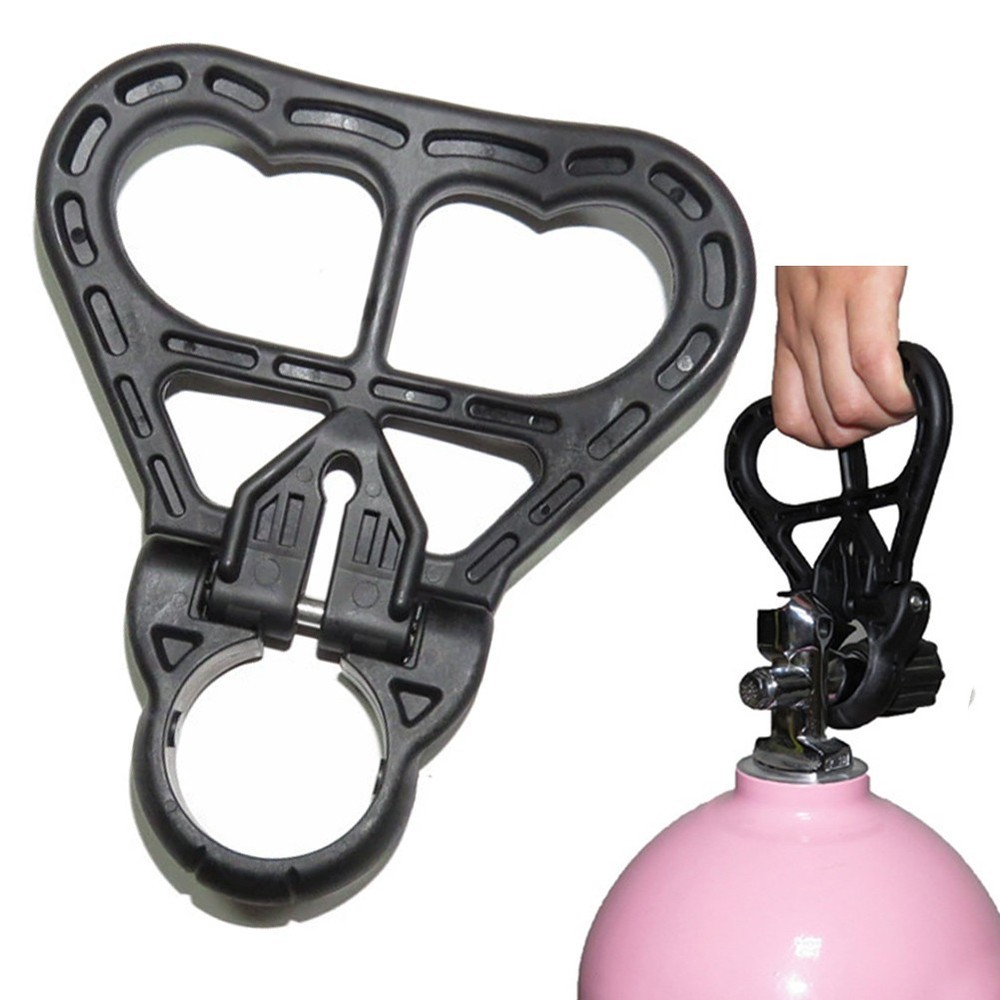Scuba Diving Air Bottle Carry Handle with Rotating Grip for Flexibility