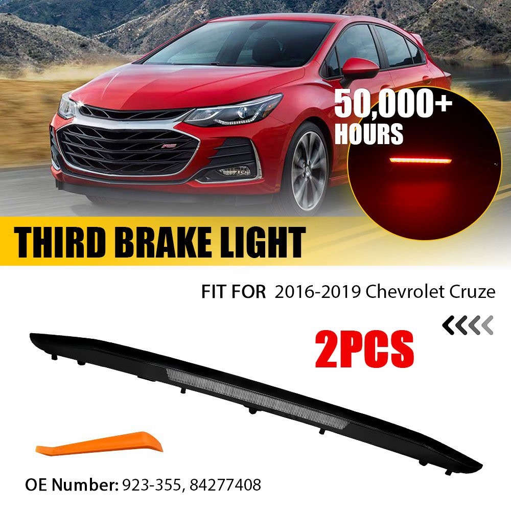 For 2016-2019 Chevy Cruze 3RD Third Brake Light 2PCS LED Direct Fit Plug & Play