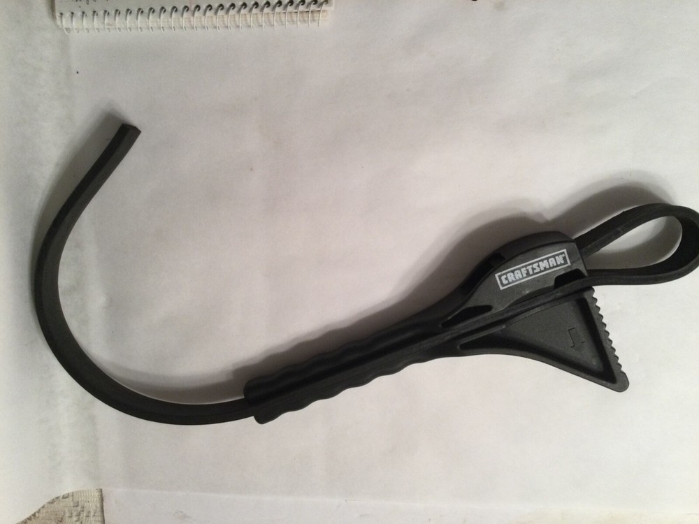 Craftsman Adjustable Sizes Rubber Strap Oil Filter Strap Wrench 45532