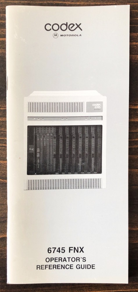Codex - 6745 FNX Operator's Reference Guide