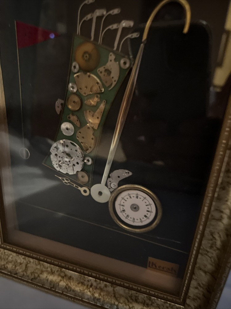 Horological Collage Golf Theme Clock By L kersh London
