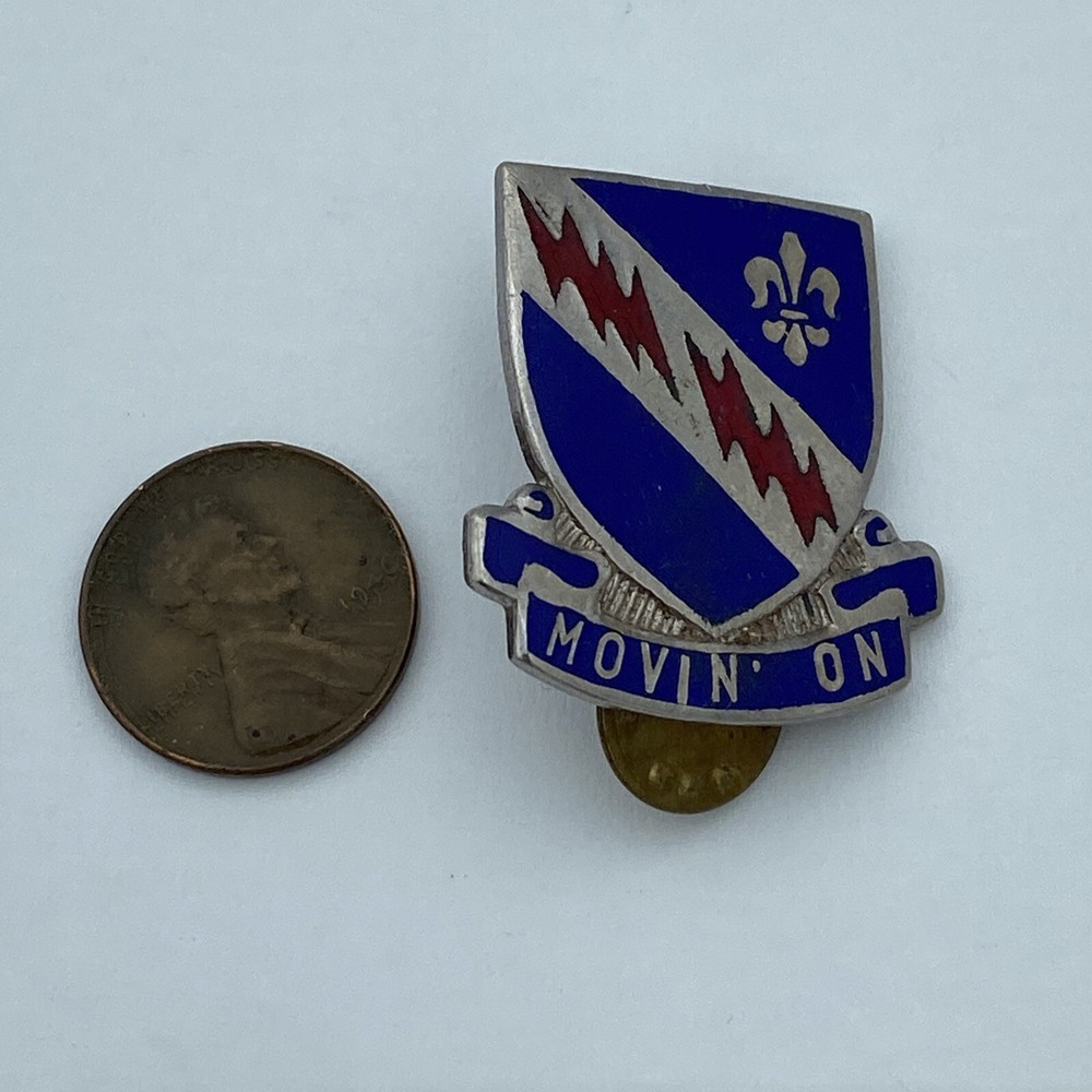 US Army INF Infantry 2 Post Pin | RARE | MOVIN' ON