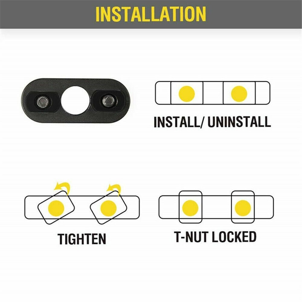 2Pcs Multi-Function QD Adapter Swivel Stud for Sling Swivel Mount Quick Detach