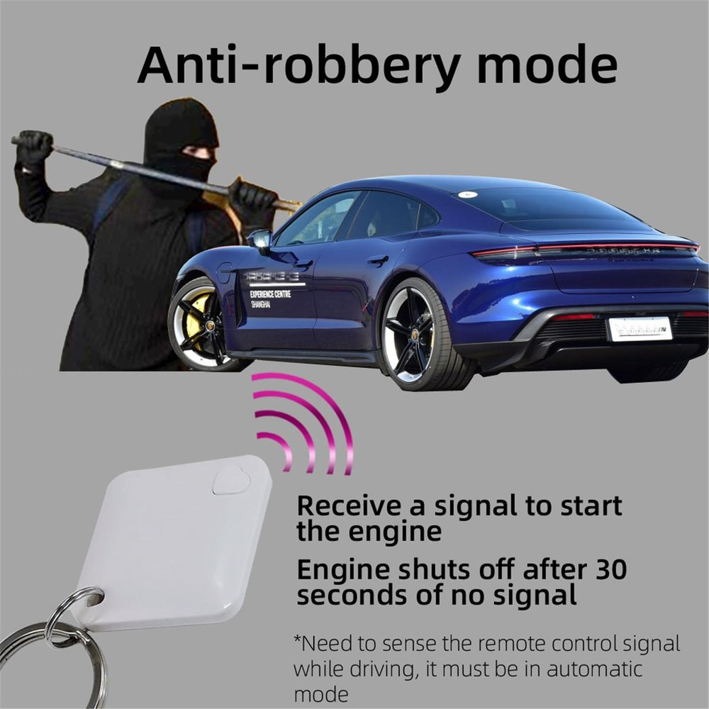 Auto-Sensing Car Immobilizer Security System With Anti-hijacking RC Two Modes