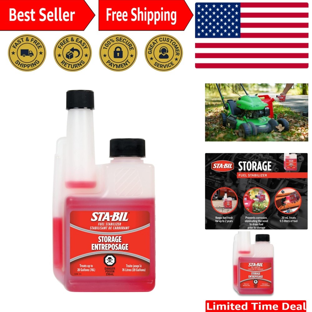 236ml Fuel Stabilizer for Enhanced Engine Performance & Longevity