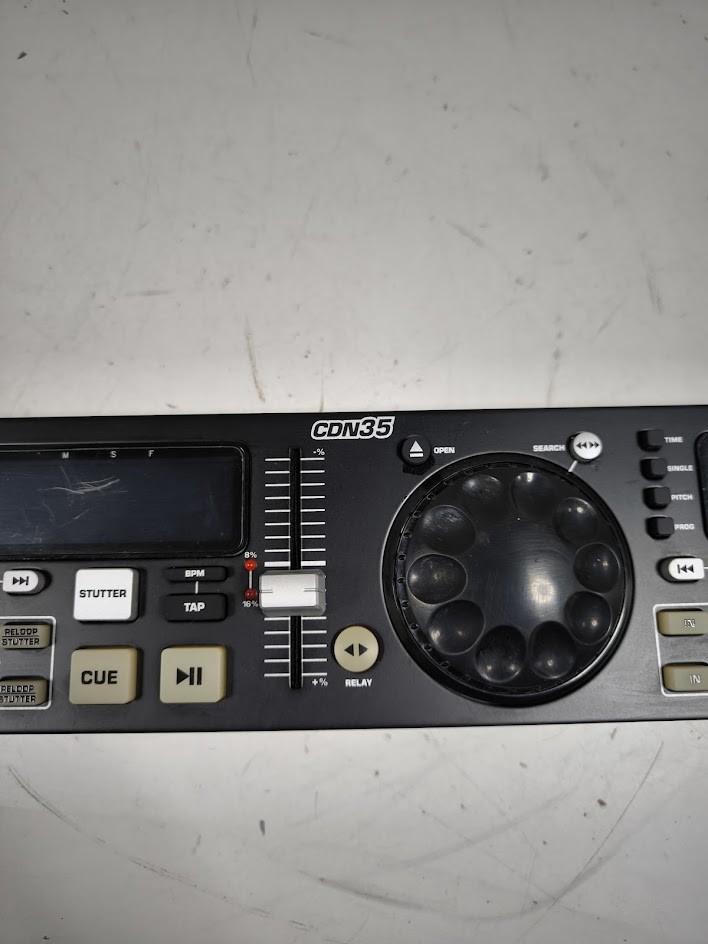 Numark CDN35 Dual CD Player - Used, Powers On, No Power Cable