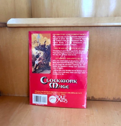 Dungeons & Dragons Role Aids Clockwork Mage Adventure NEW