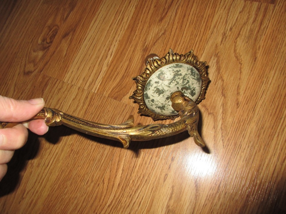 Antique Brass Ceiling Lighting Arm - Replacement Part - Original!