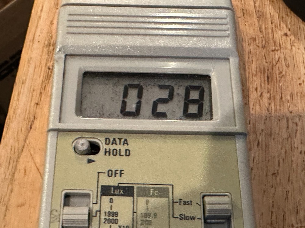 Lutron LX-102 Light Meter w/Sensor, Case