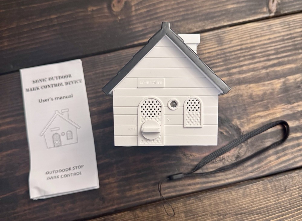 Sonic Bark Control Device 50ft Range, 4 Levels, Deter Nuisance Barking