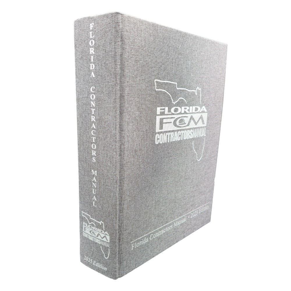 Pre-Printed Tabs - FLORIDA CONTRACTORS MANUAL 2025 EDITION
