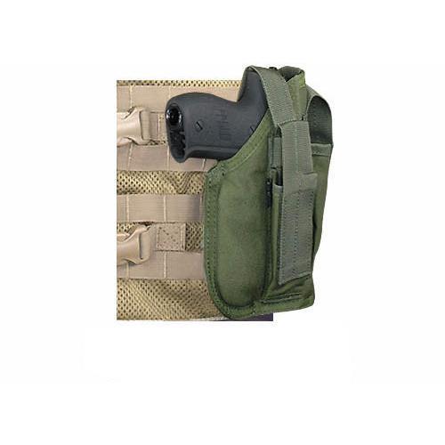 OLIVE DRAB MOLLE Cross Draw Holster Right Hand Small